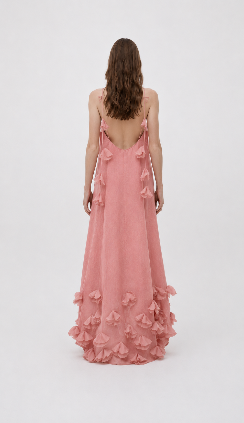 Vestido Aurora Longo Rosa