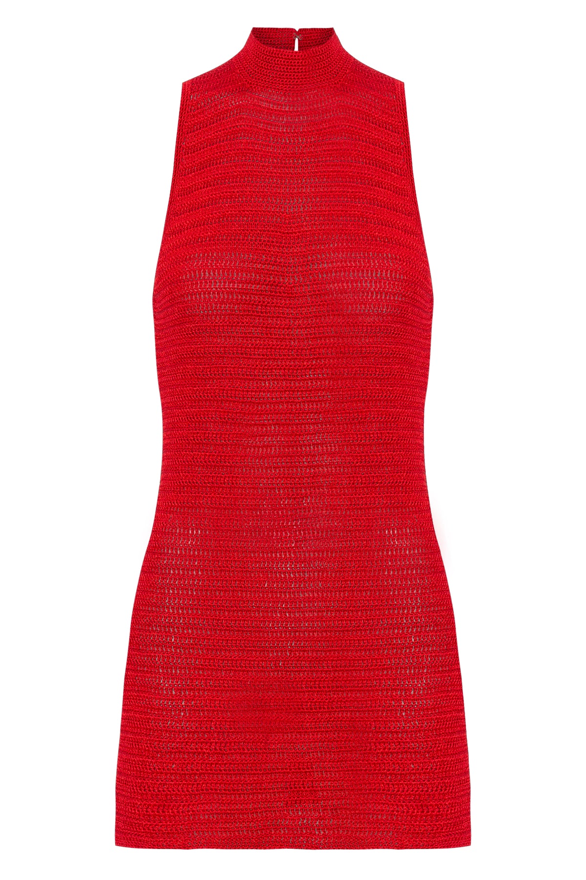 Vestido Duda em Crochê Vermelho