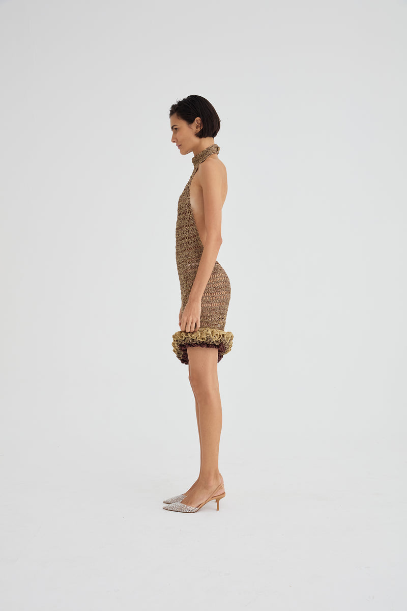 Vestido Âmbar em Crochê