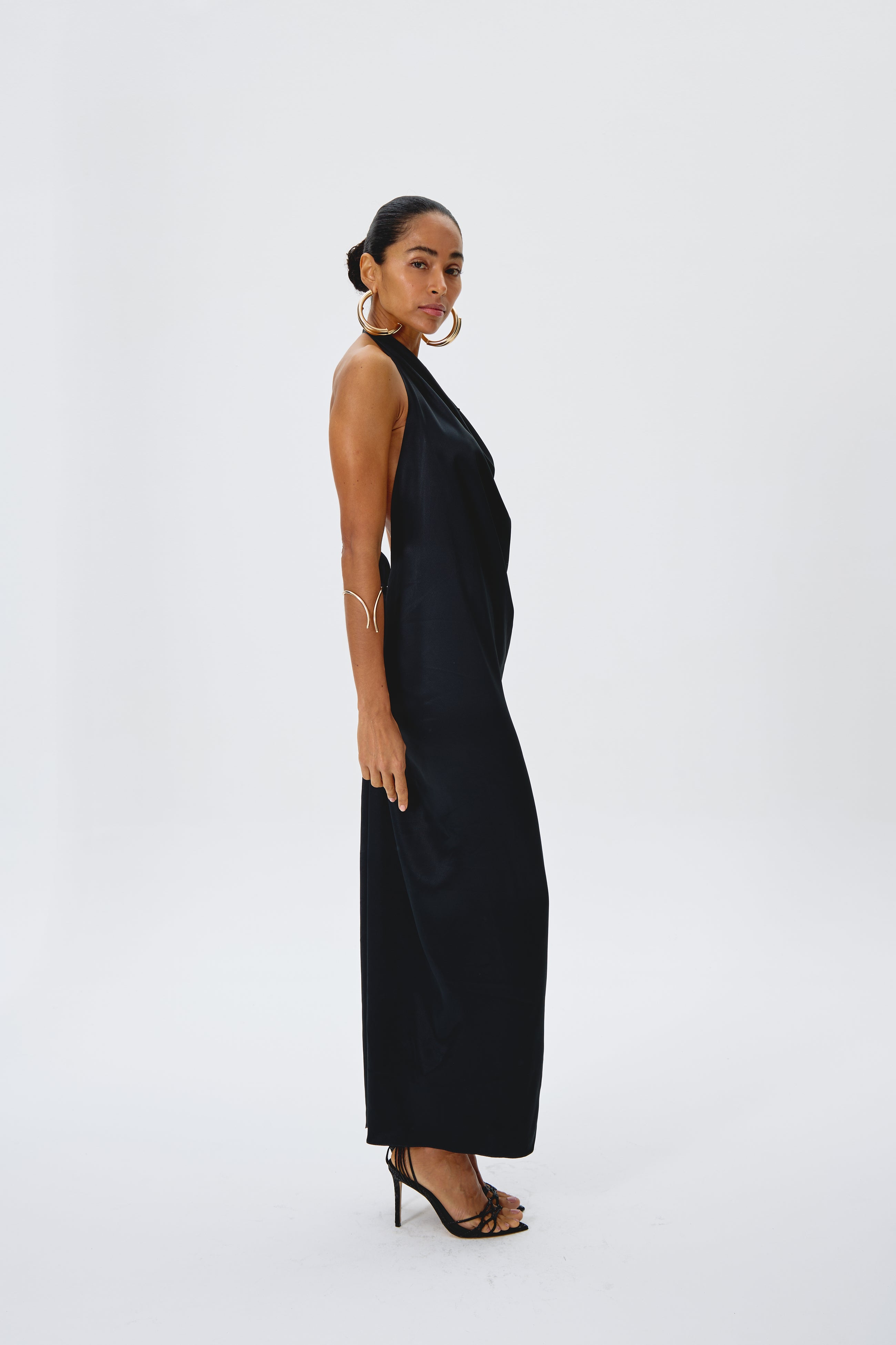 Vestido largo negro Nath