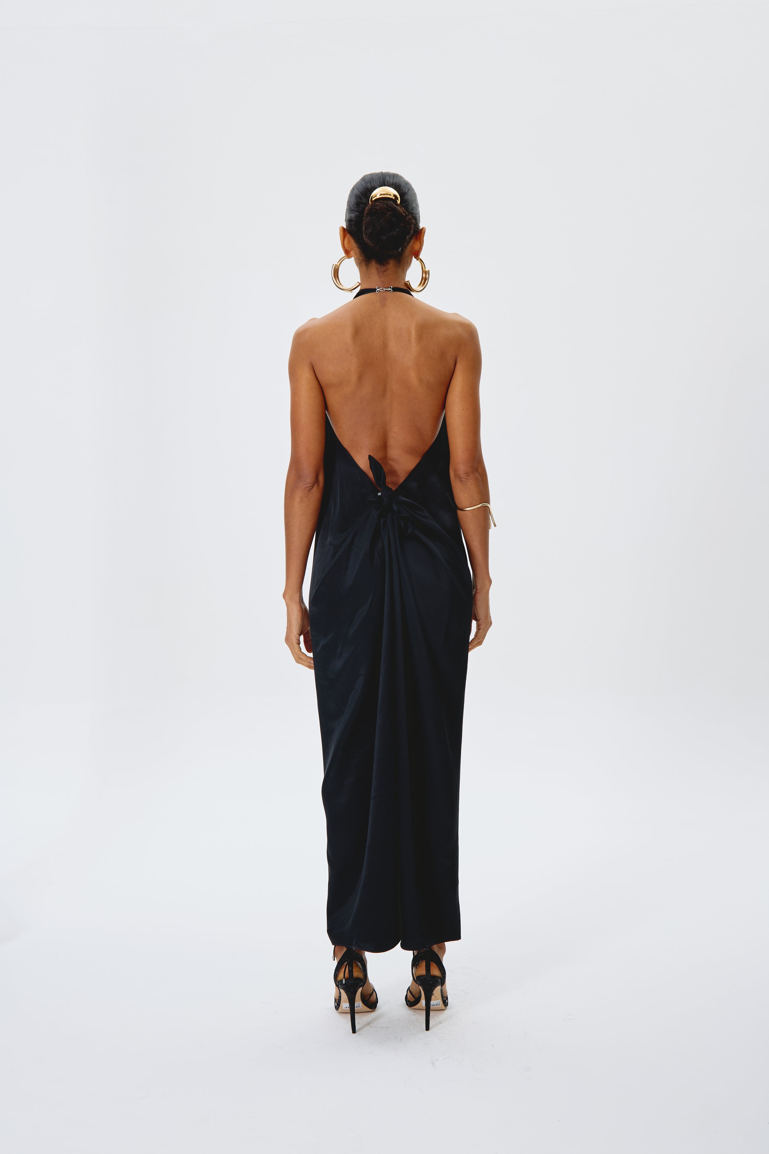 Vestido largo negro Nath