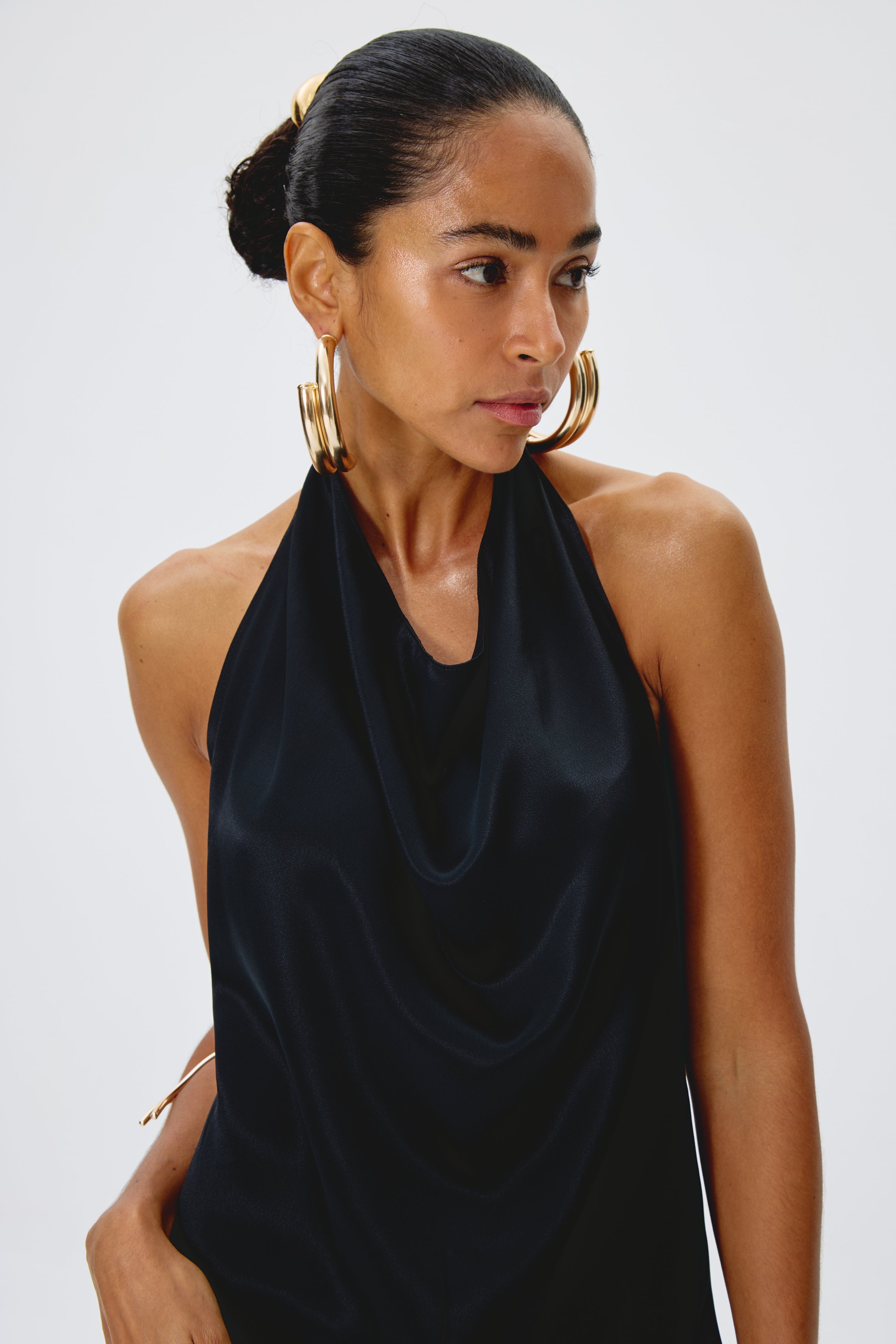 Vestido largo negro Nath