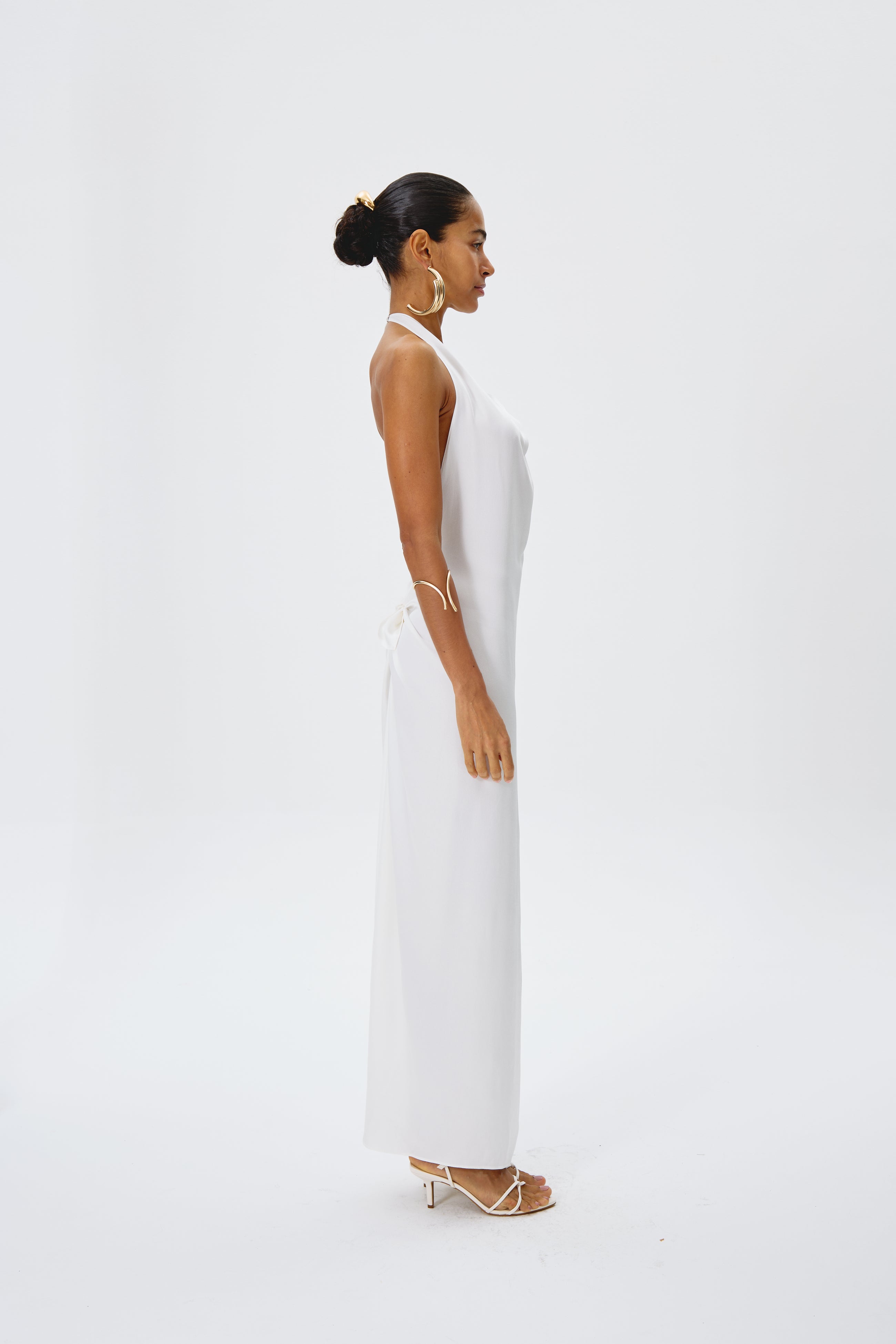 Vestido largo blanco de Nath