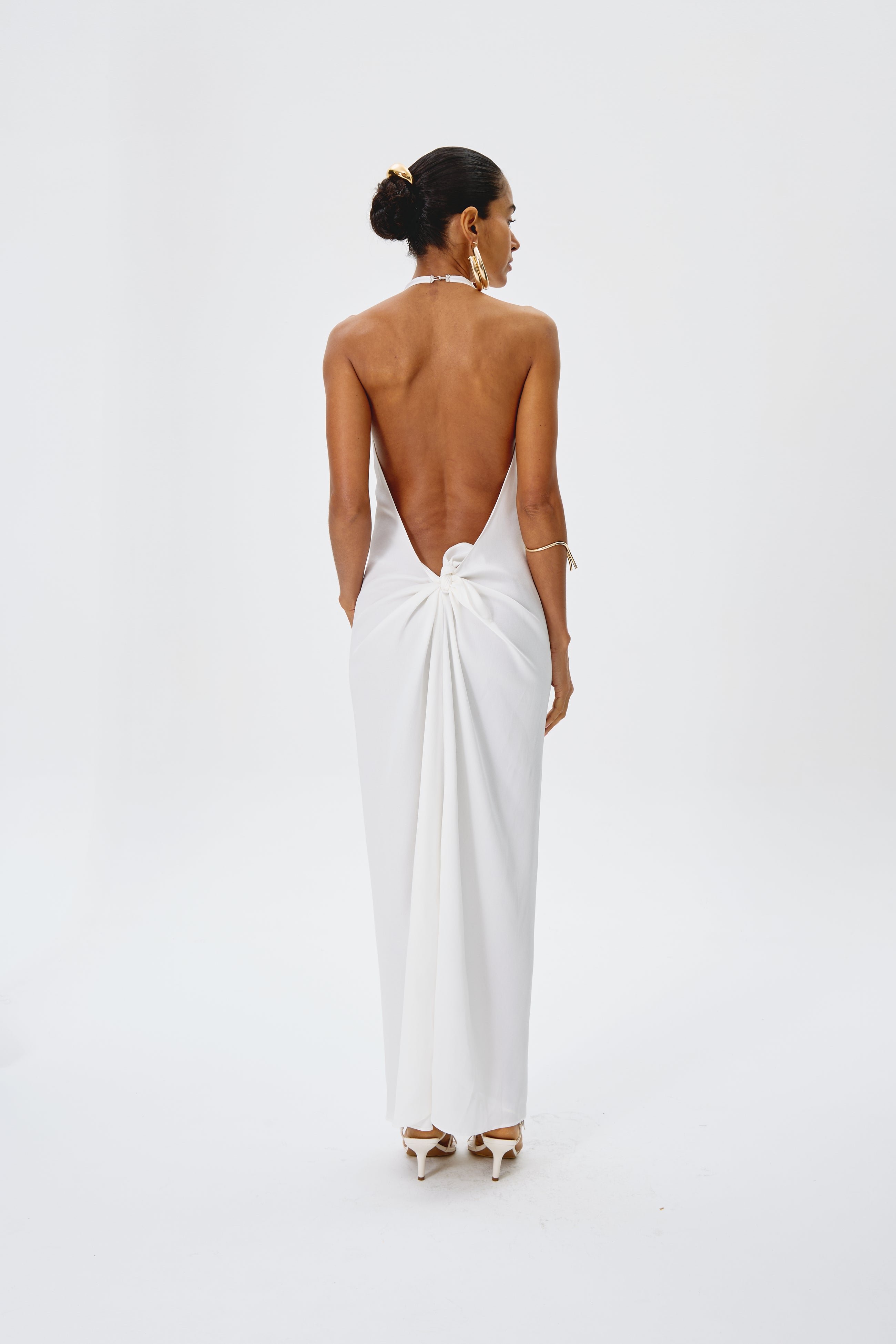 Vestido largo blanco de Nath