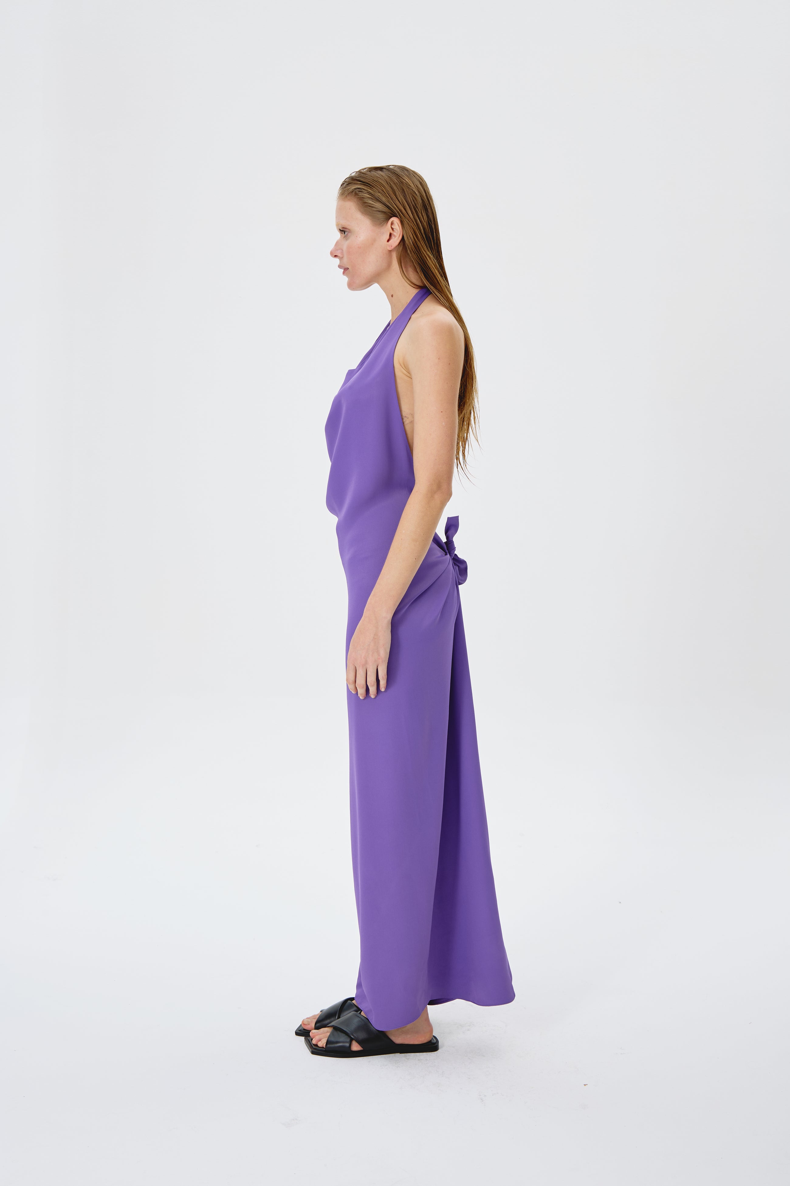 Vestido largo morado de Nath