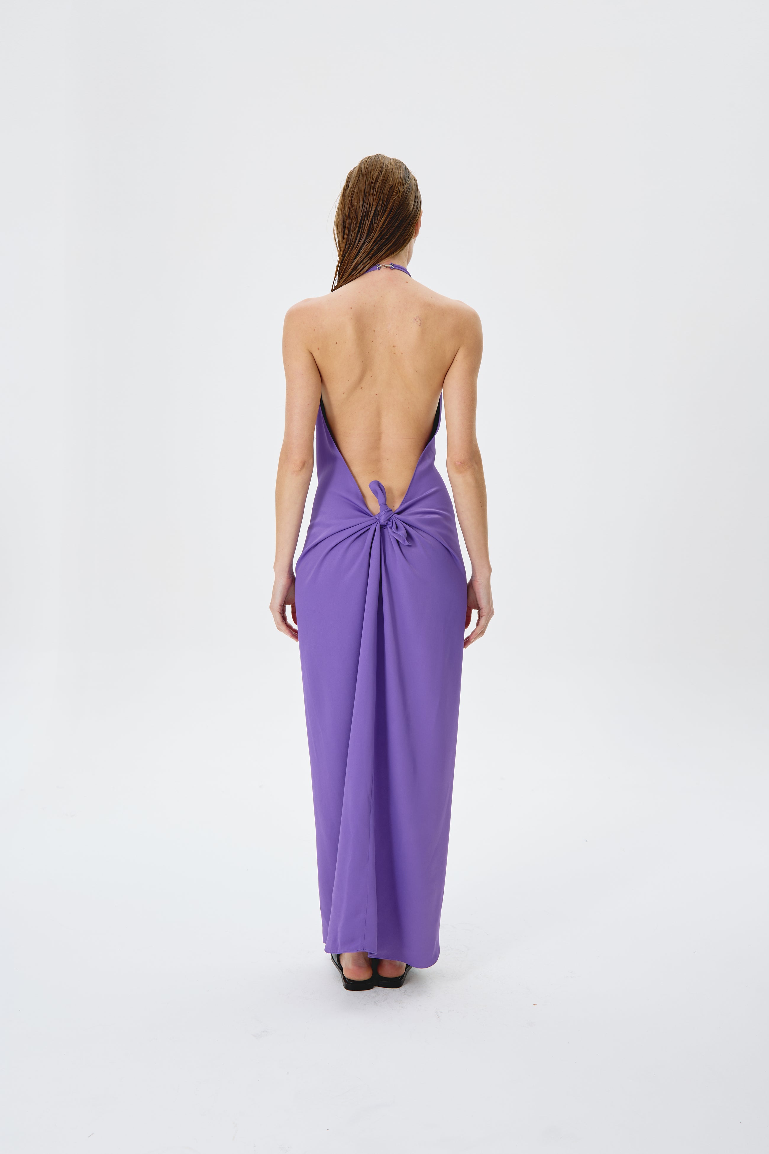 Vestido largo morado de Nath