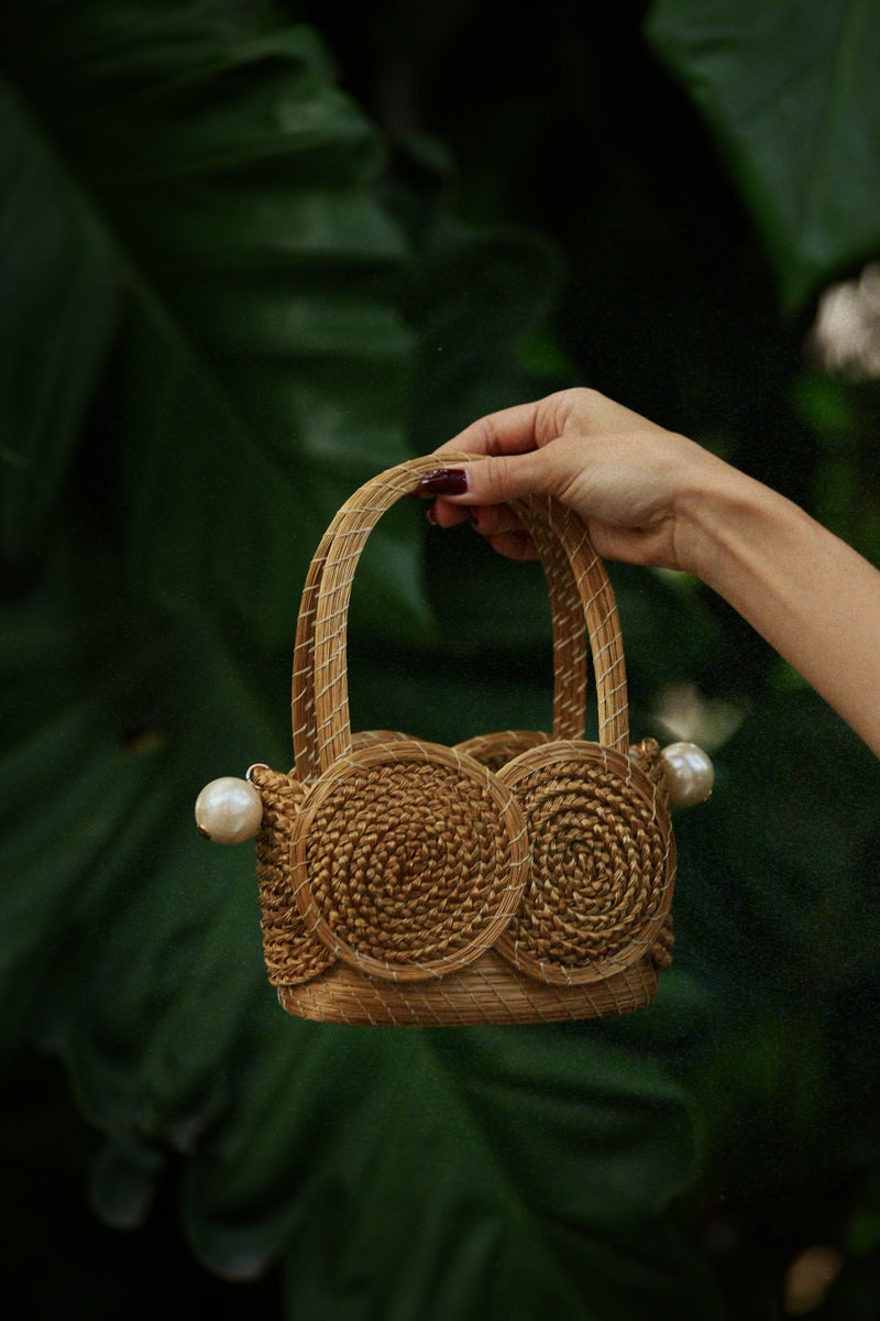 Bolsa Capim-Dourado Mini Pérola