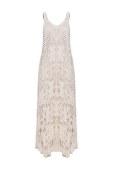 Vestido em Renda Filé Creme