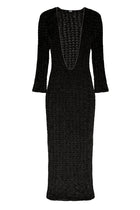 Vestido Heart Fios de Seda Preto