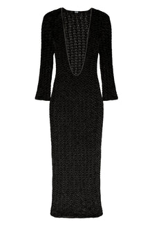 Vestido Heart Fios de Seda Preto