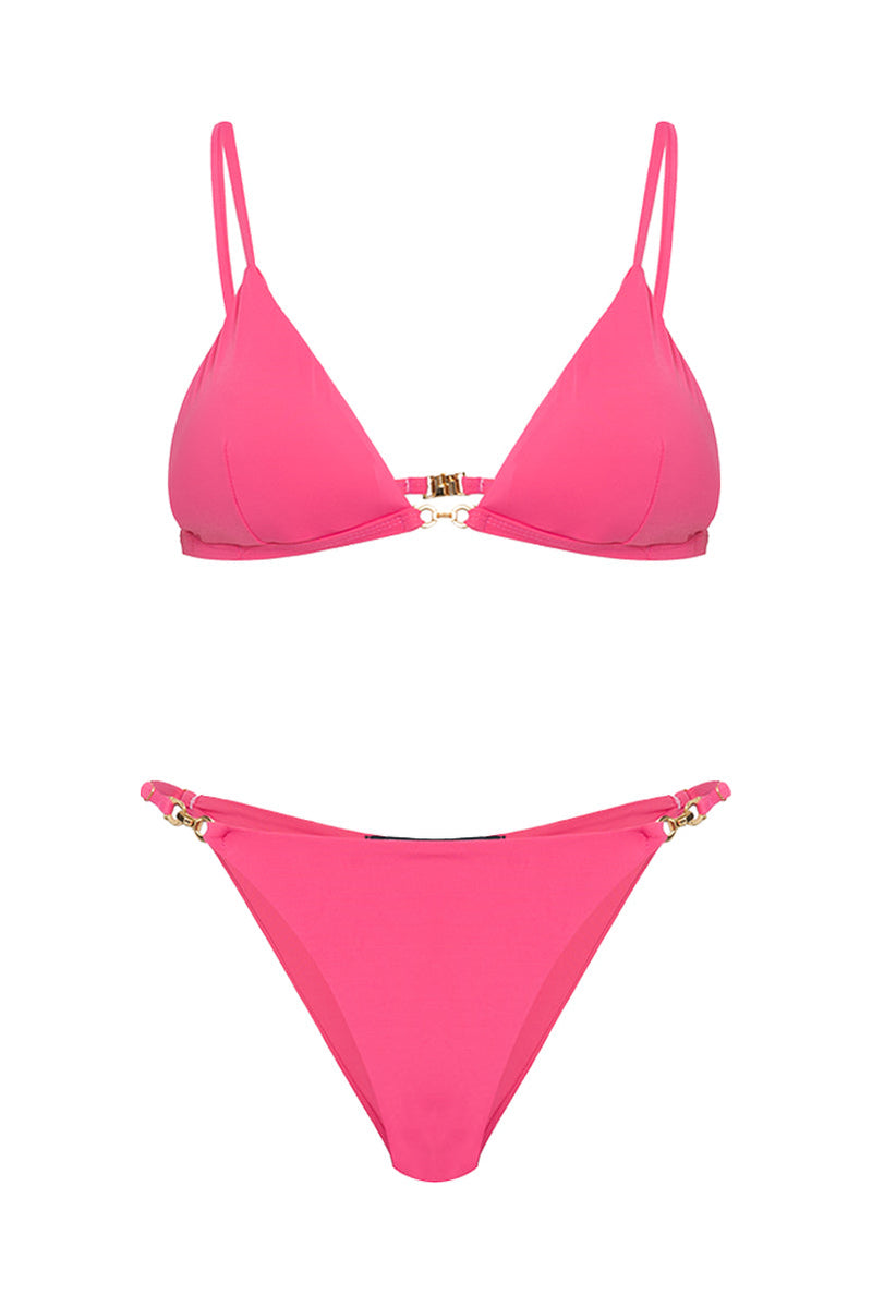 Top de bikini rosa Kaia