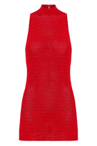 Vestido Duda em Crochê Vermelho