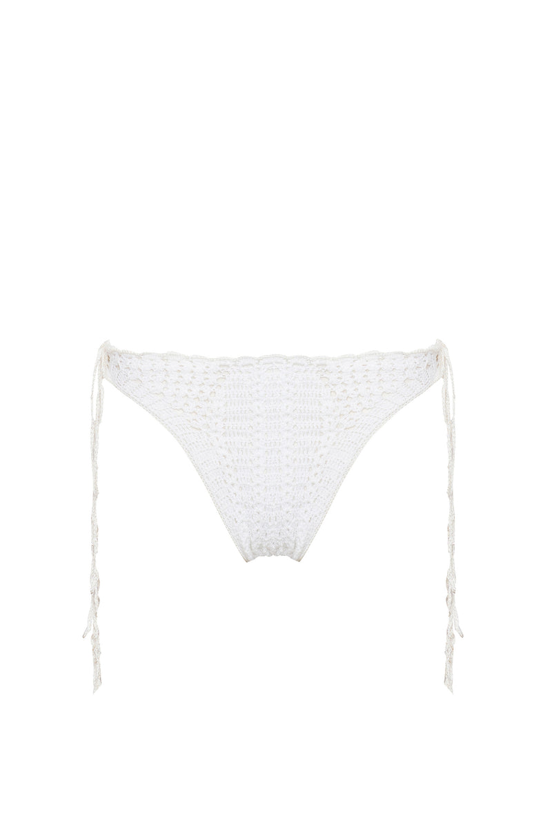 BIKINI BOTTOM OFF WHITE IN CROCHET 