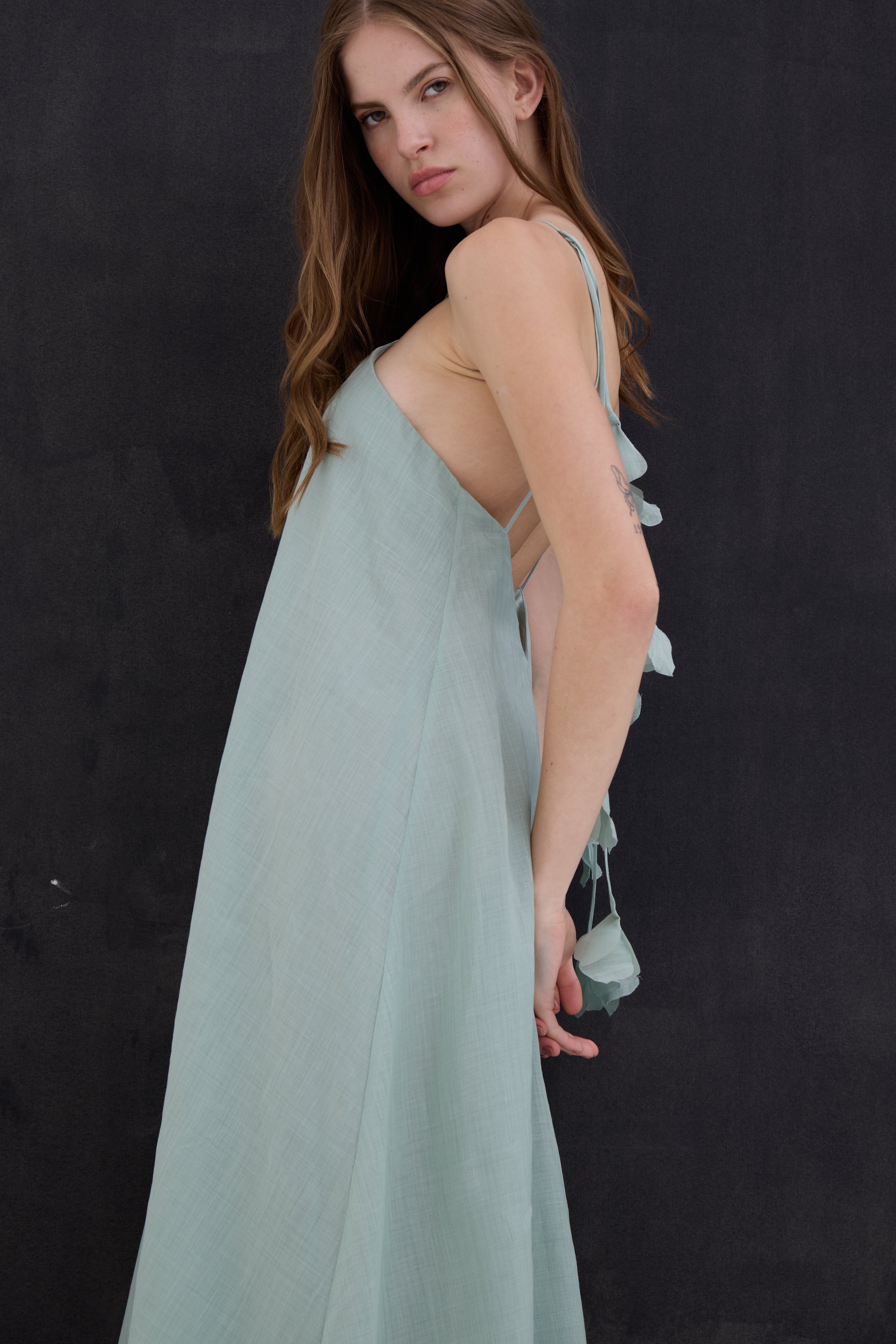 Vestido Aurora Longo Menta