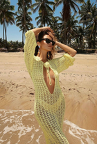 Vestido Heart Fios de Seda Amarelo
