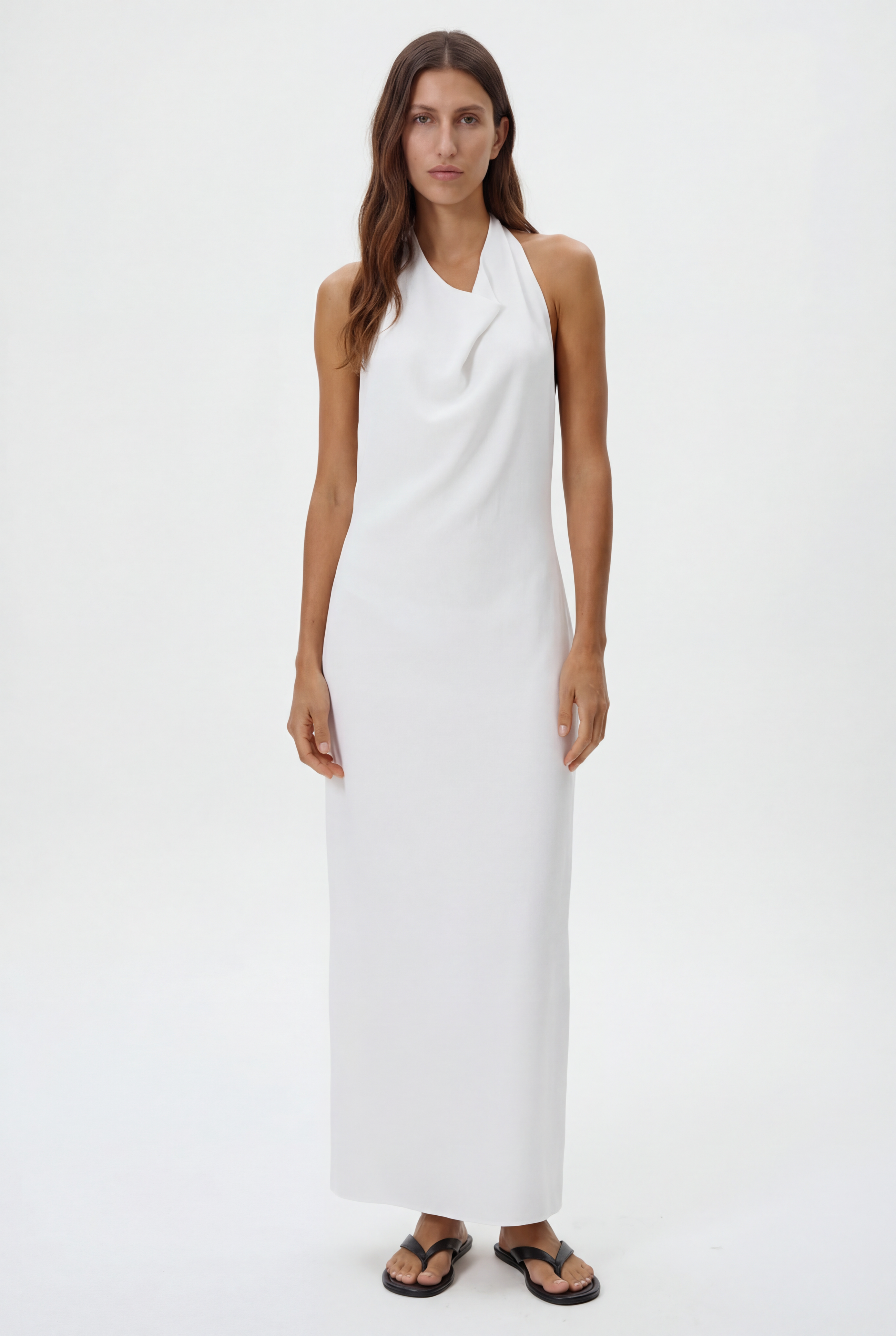 Vestido largo blanco de Nath