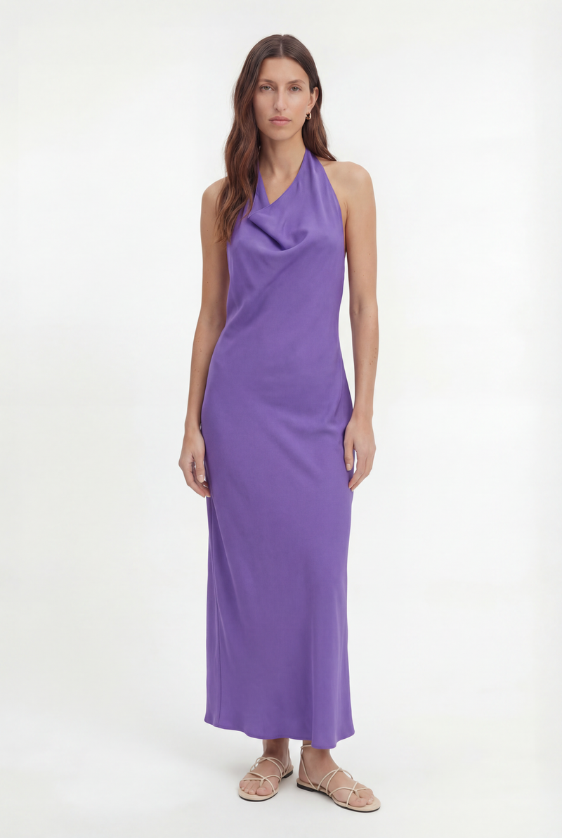 Vestido Longo Nath Roxo