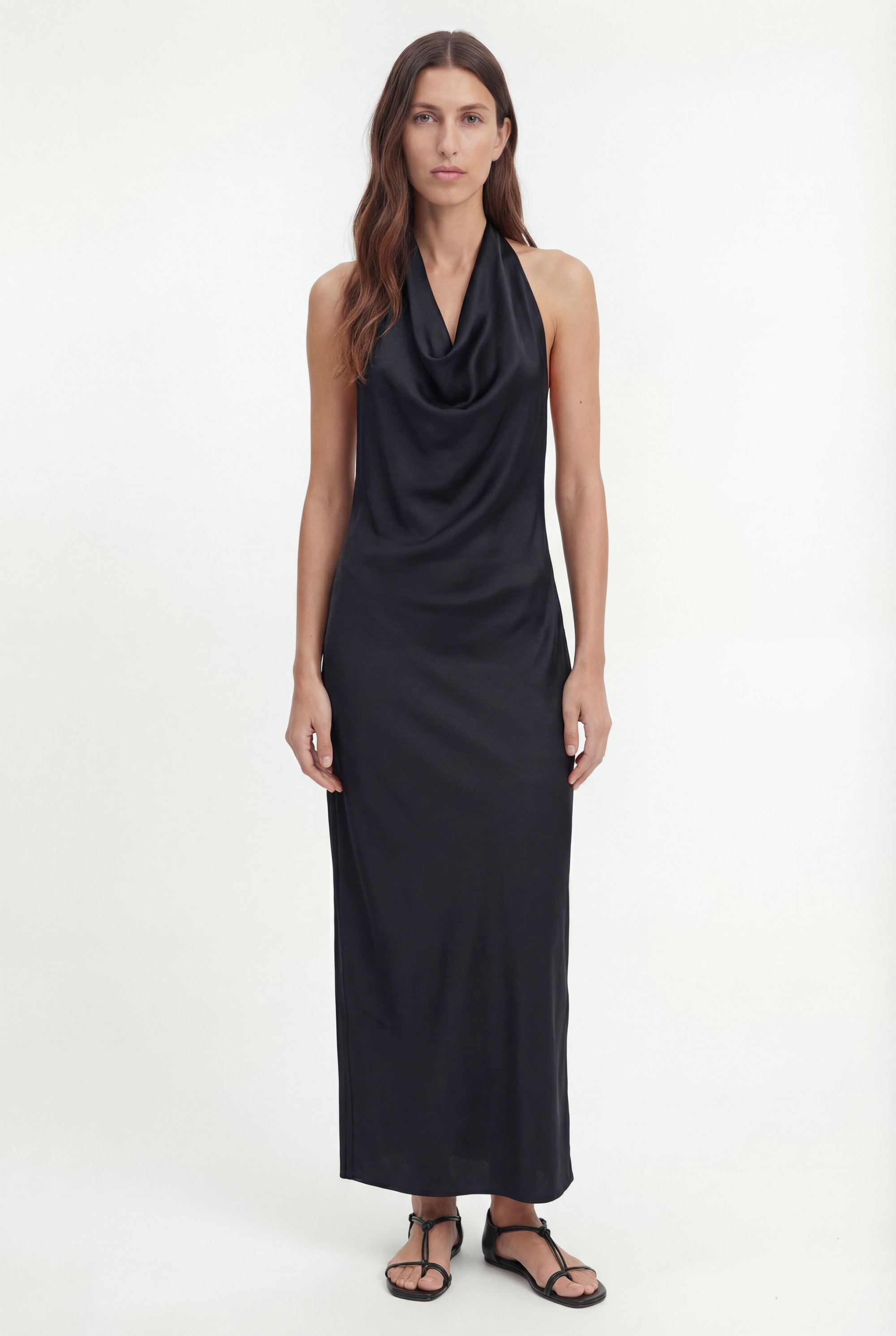 Vestido largo negro Nath