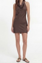 Vestido Curto Nath Marrom