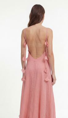 Vestido Aurora Longo Rosa
