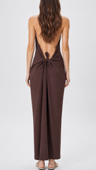 Vestido Longo Nath Marrom