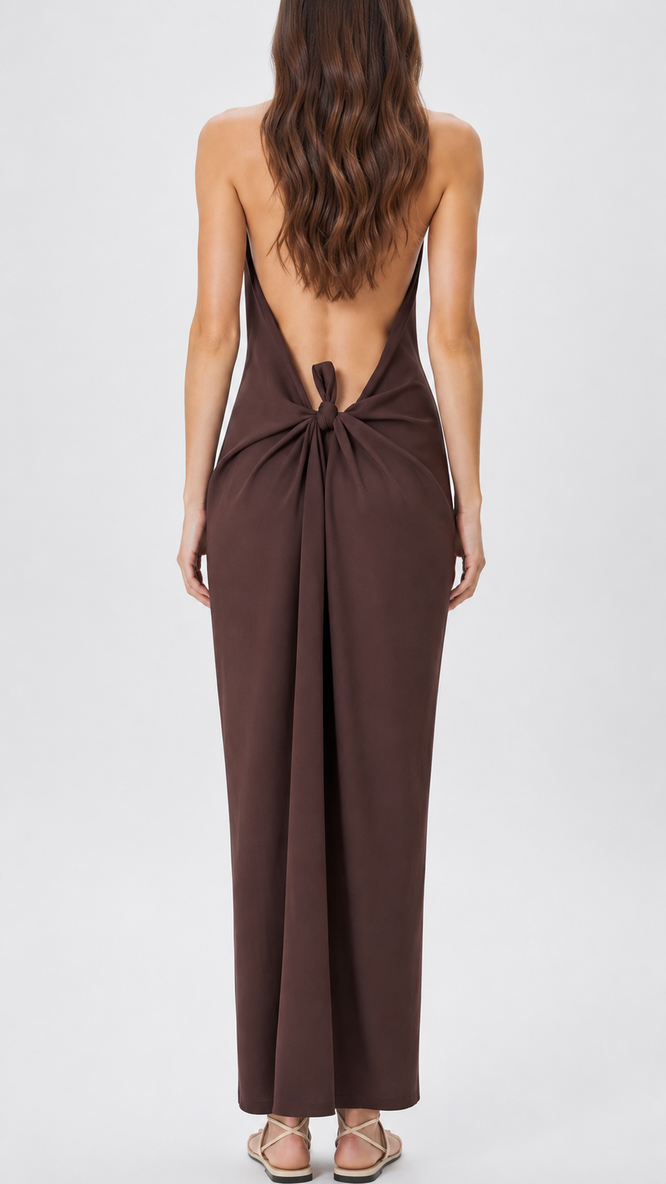 Vestido Longo Nath Marrom