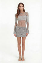 Silver Crochet Scale Dress