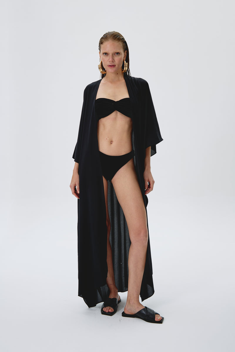 BEACH COVER-UP INES IN BLACK 