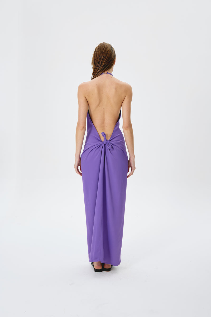 Vestido largo morado de Nath