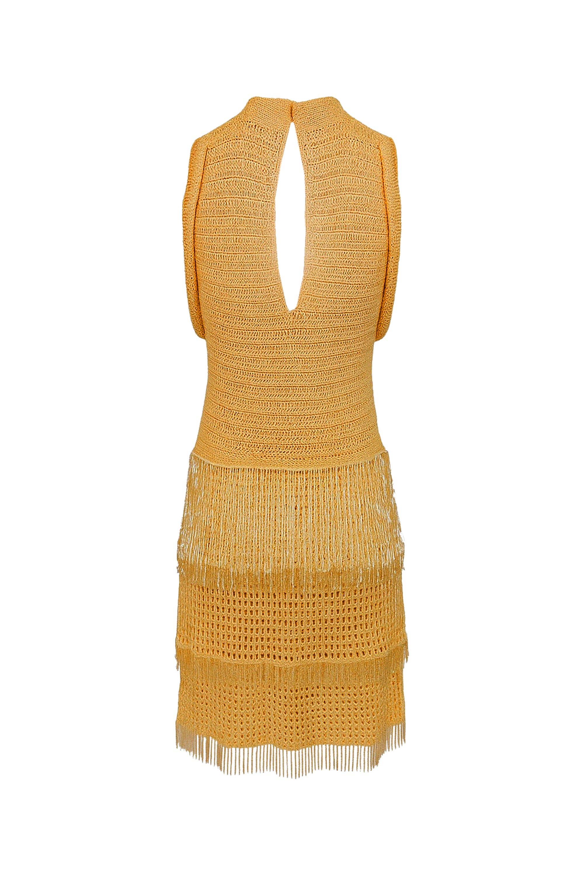 Vestido Duda em Crochê Franjas