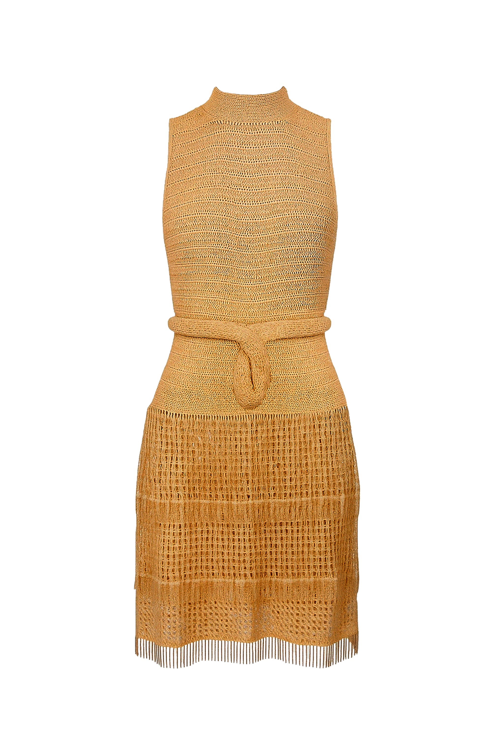 Vestido Duda em Crochê Franjas