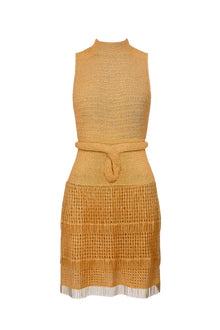 Vestido Duda em Crochê Franjas