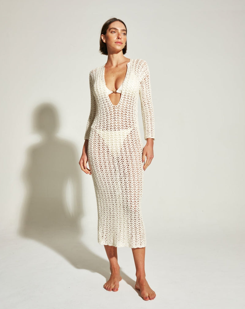 Vestido em Crochê Luna Branco