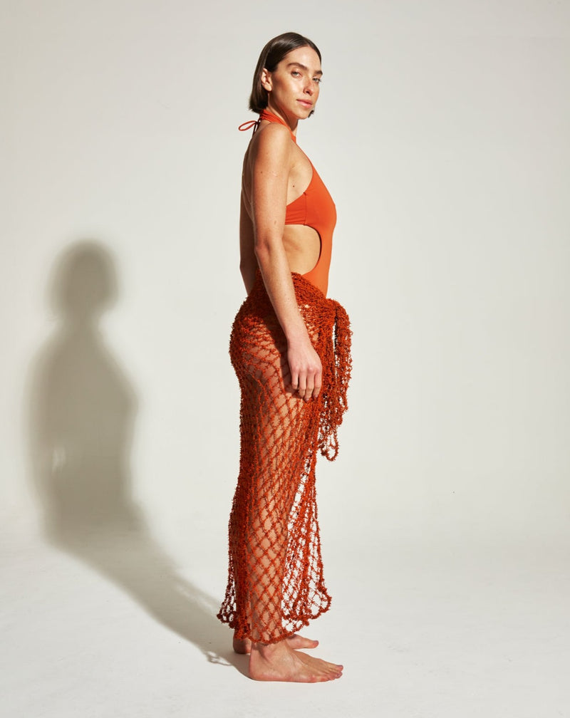 RECYCLED NET SKIRT